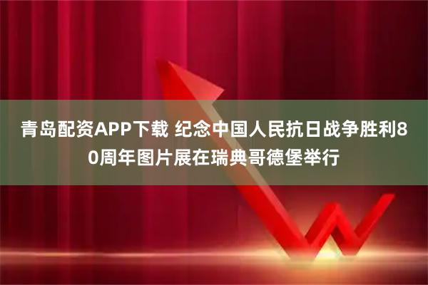 青岛配资APP下载 纪念中国人民抗日战争胜利80周年图片展在瑞典哥德堡举行